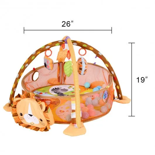 3 in 1 Cartoon Baby Infant Activity Gym Play Mat