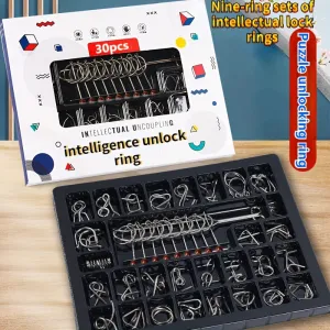 Advanced Metal Wire Puzzle Set Educational Brain Teaser Toy Gift