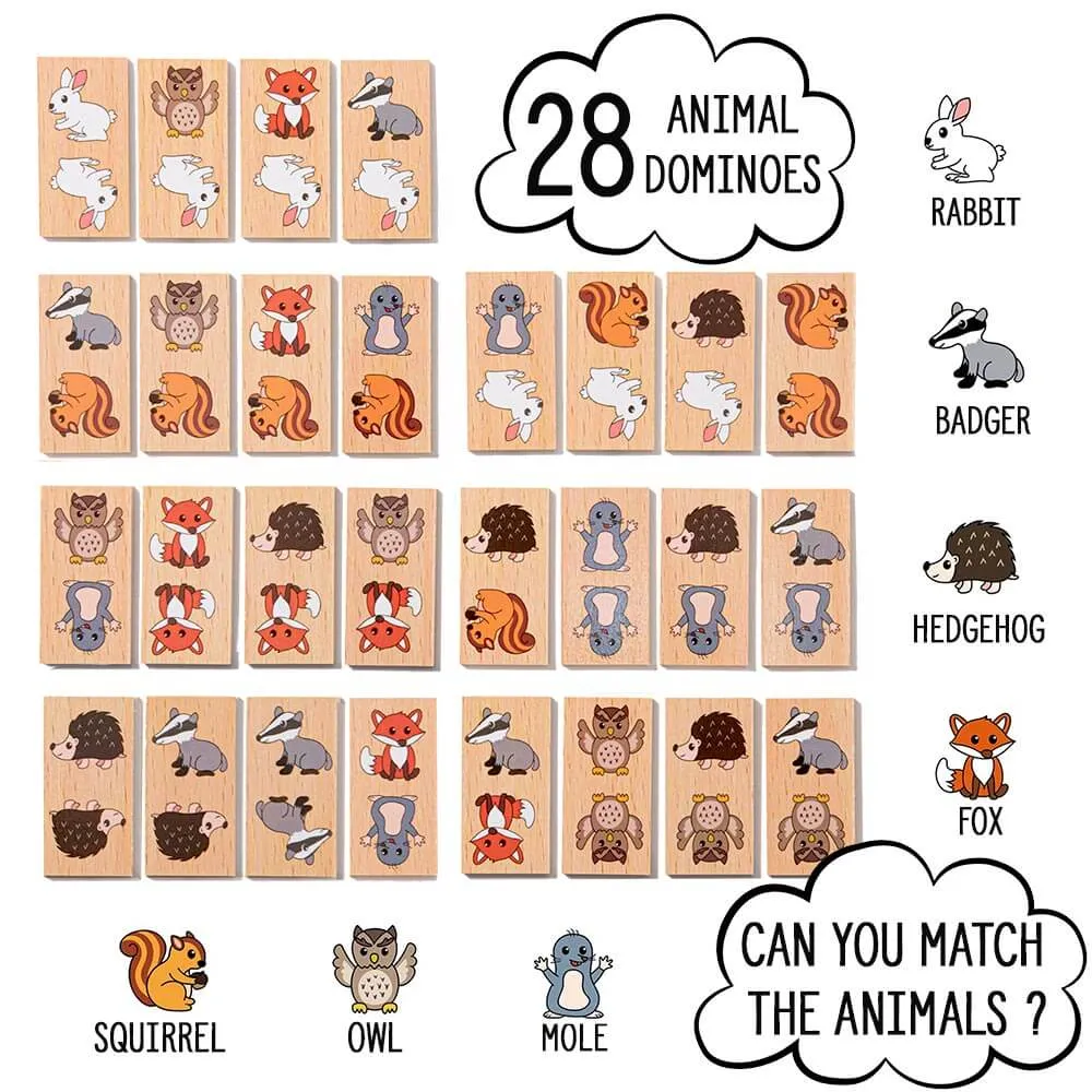 Animal Dominoes - Wildlife Game