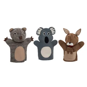 Australian animal hand puppets | Felt toys