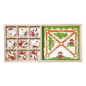 BeginAgain Toys Tic Tac Toe Fox vs. Chickens