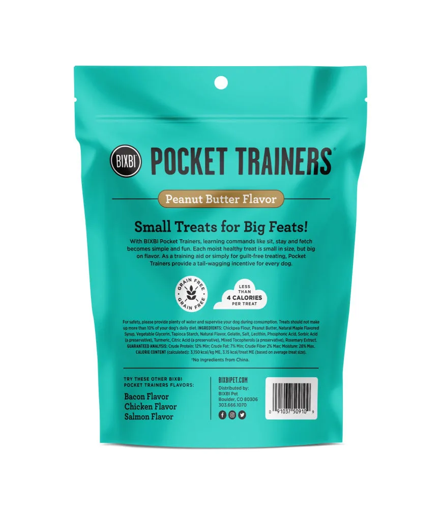 BIXBI Pocket Trainers Peanut Butter Dog Treats