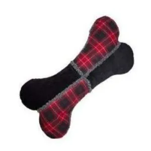 Black Plaid 12" Bone Toy