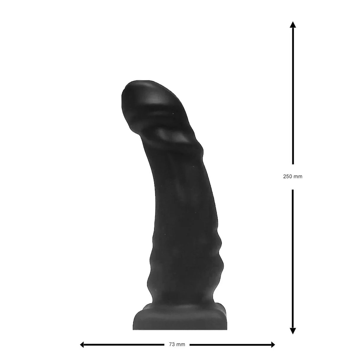 Janus Large Black Butt Plug by Brutus - Bum Buddy Series