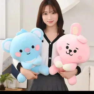 BT21 Small Animal Sitting Plush Toy - 25/35/45cm Cute & Cozy Room Decor