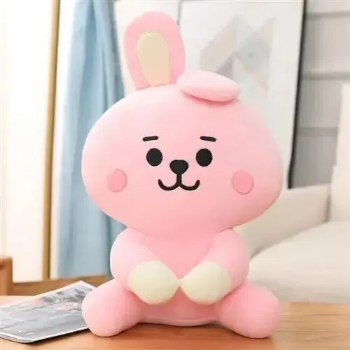 BT21 Small Animal Sitting Plush Toy - 25/35/45cm Cute & Cozy Room Decor