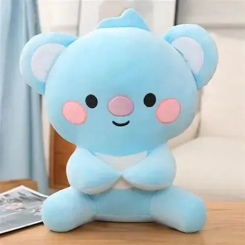 BT21 Small Animal Sitting Plush Toy - 25/35/45cm Cute & Cozy Room Decor