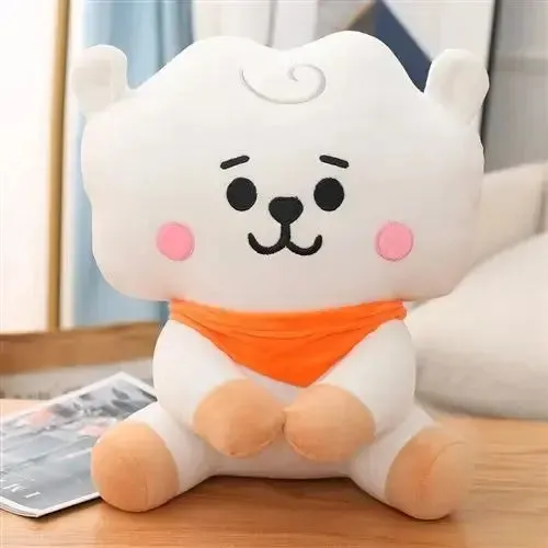 BT21 Small Animal Sitting Plush Toy - 25/35/45cm Cute & Cozy Room Decor