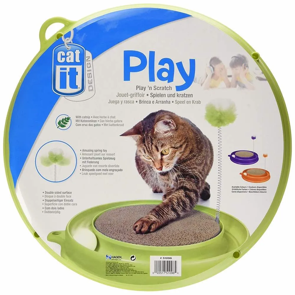 Catit Play n Scratch Toy - Green