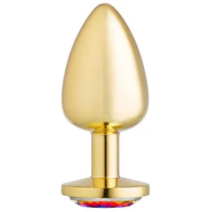 Cloud 9 Novelties Anal Gems Jeweled Gold Chromed - Large