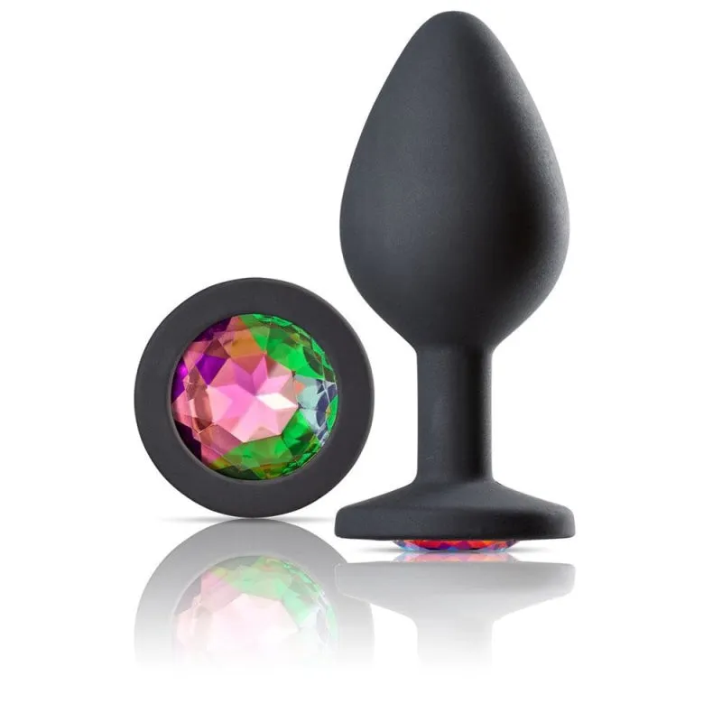 Cloud 9 Novelties Gems Jeweled Silicone Anal Plug  - Medium