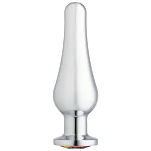 Cloud 9 Novelties Gems Silver Chrome Tall Plug - Medium