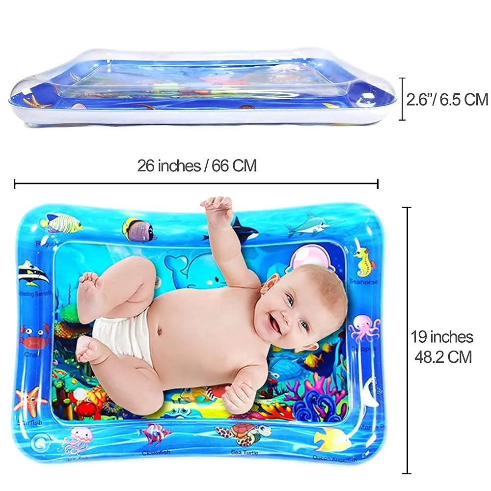 Episkey Baby Kids Water Play Mat Toys Inflatable Tummy Time Leak-Proof Water Play Mat,Fun Activity Play Center Indoor&Outdoor Water Play Mat For Baby (Water Play Mat),Multicolor,Pack of 1