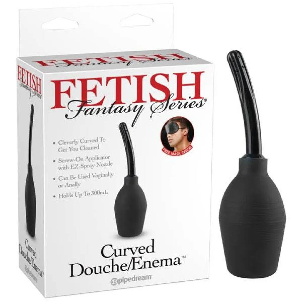 Fetish Fantasy Series Curved Douche/Enema - Black Douche/Enema