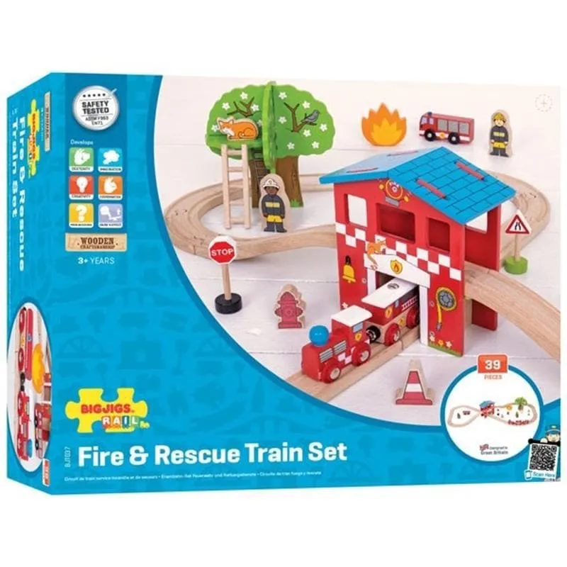 Fire Station Train Set