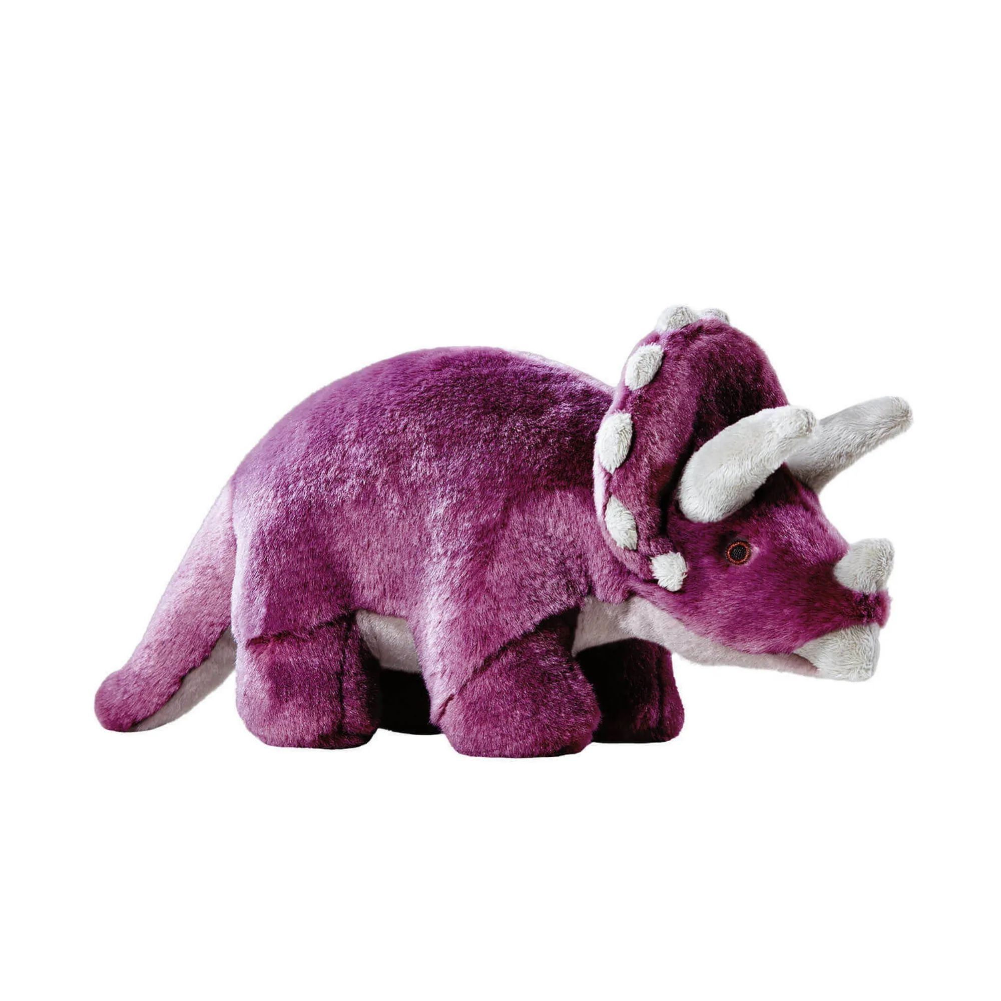 Fluff & Tuff Charlie the Triceratops 14" Plush Dog Toy