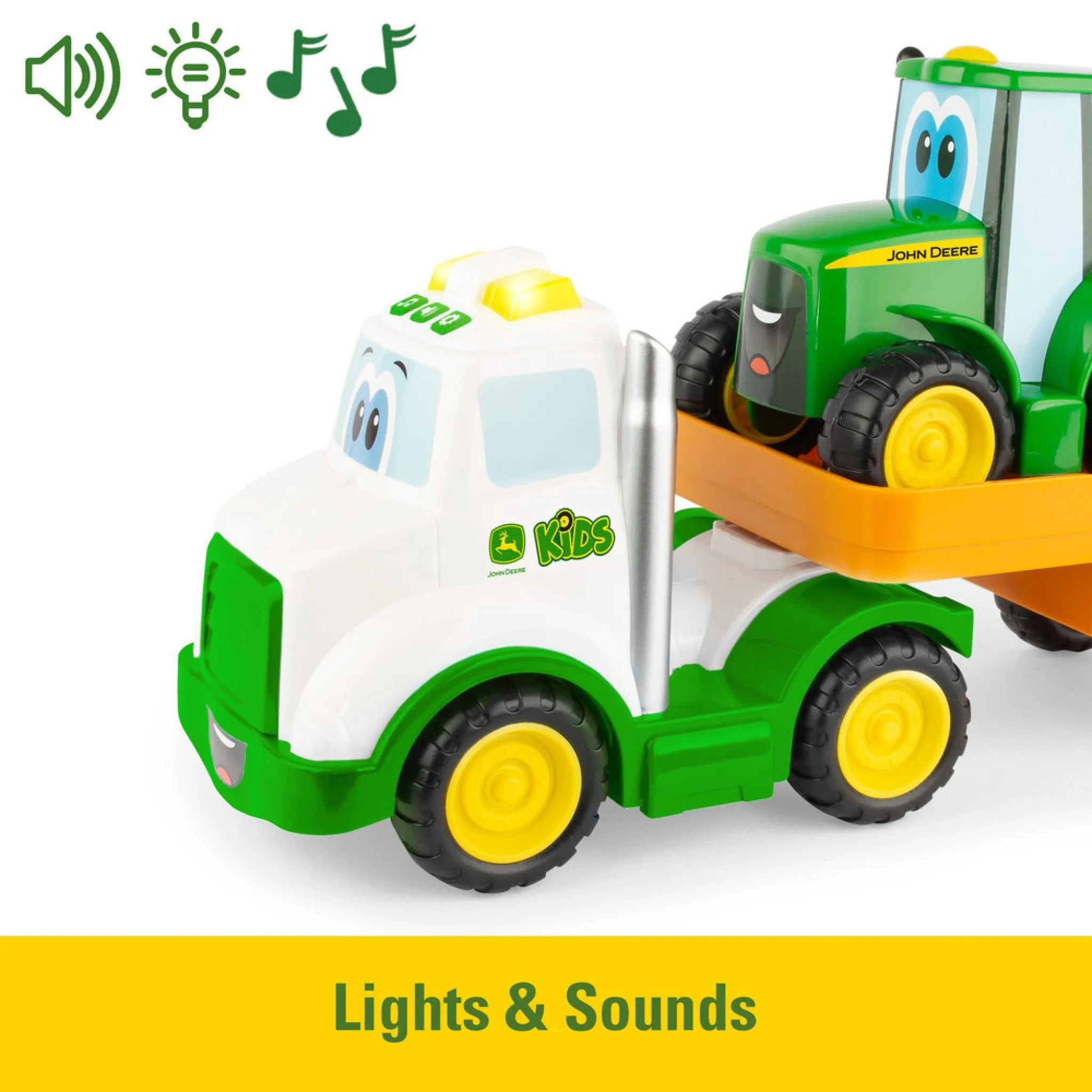 John Deere Lights & Sounds Farmin' Friends Hauling Set