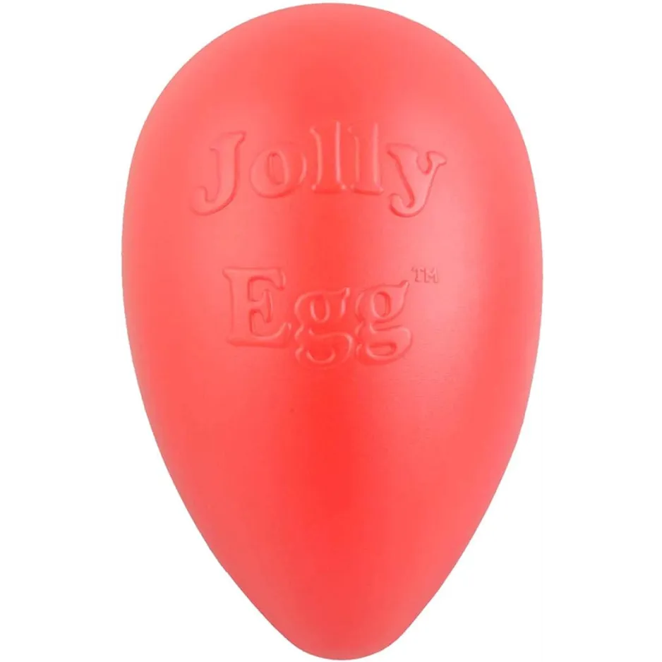 Jolly Pets Egg Dog Toy Red