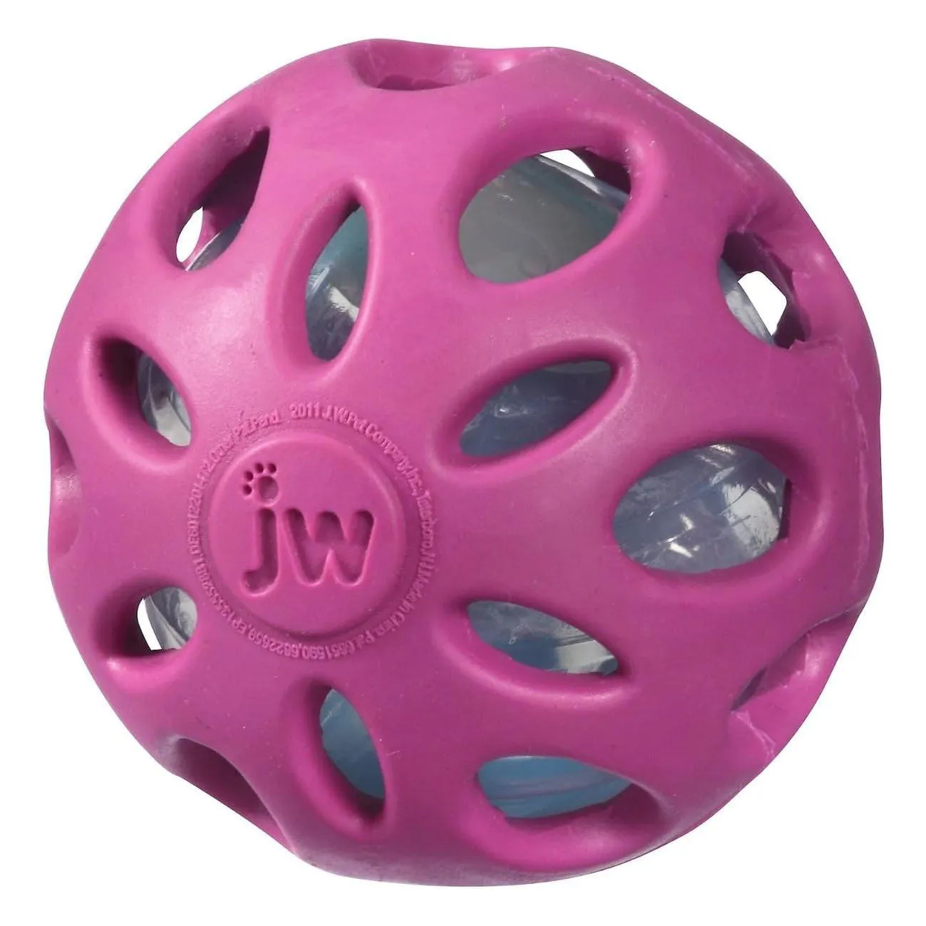 JW Pet Crackle Heads Ball Dog Toy