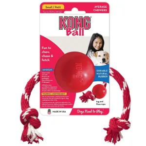 Kong Ball With Rope Toy for Dogs