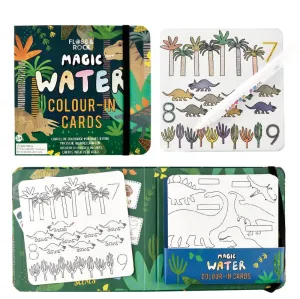 MAGIC COLOUR CHANGING WATER CARDS - DINOSAUR