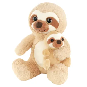 Mum and Baby Sloth Plush Toys