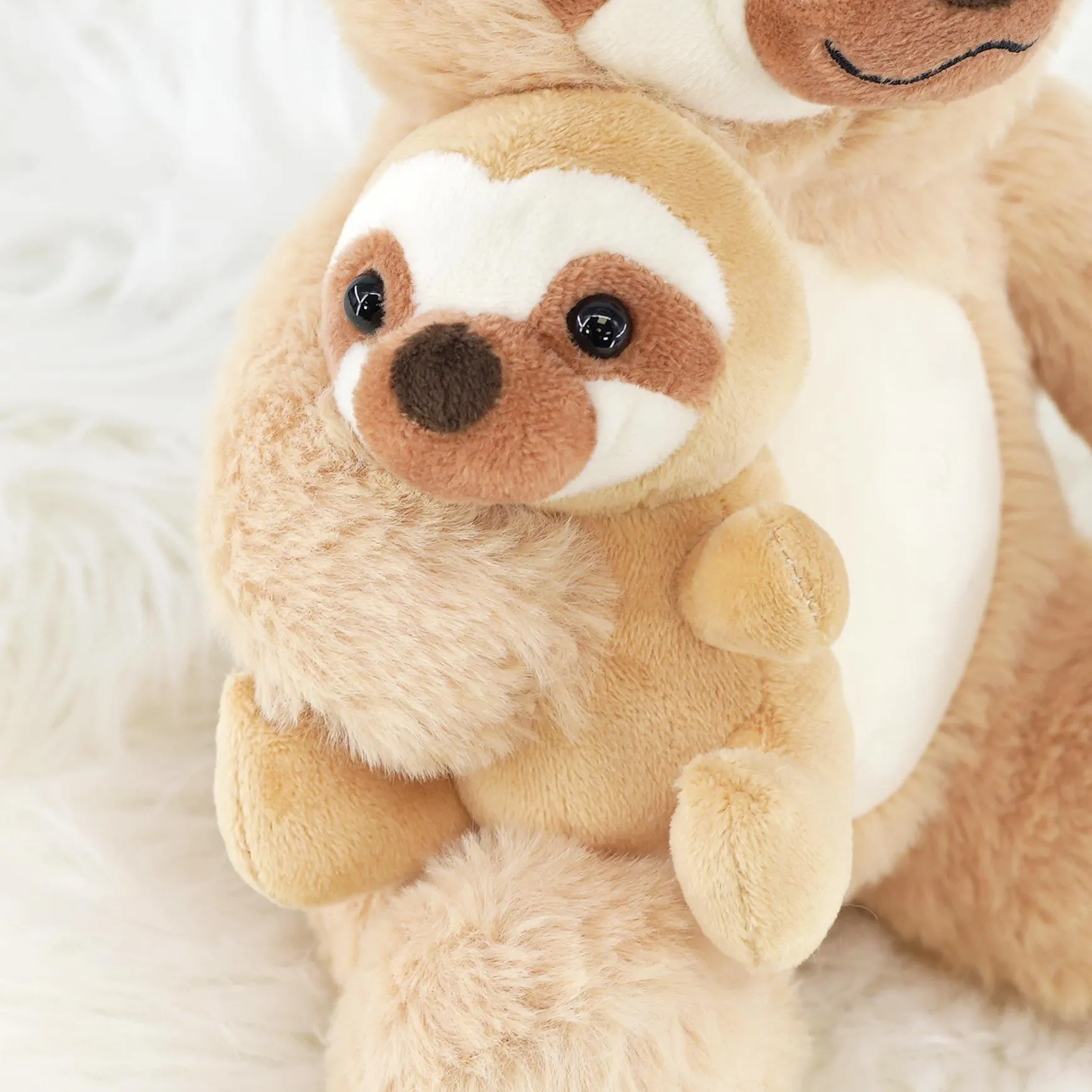 Mum and Baby Sloth Plush Toys