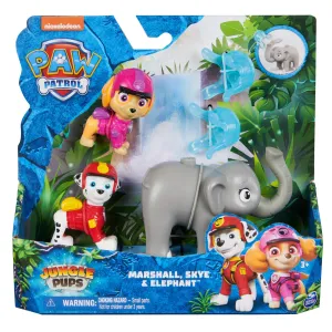 PAW Patrol Jungle Hero Pups Figure Set - Marshall, Skye & Elephant