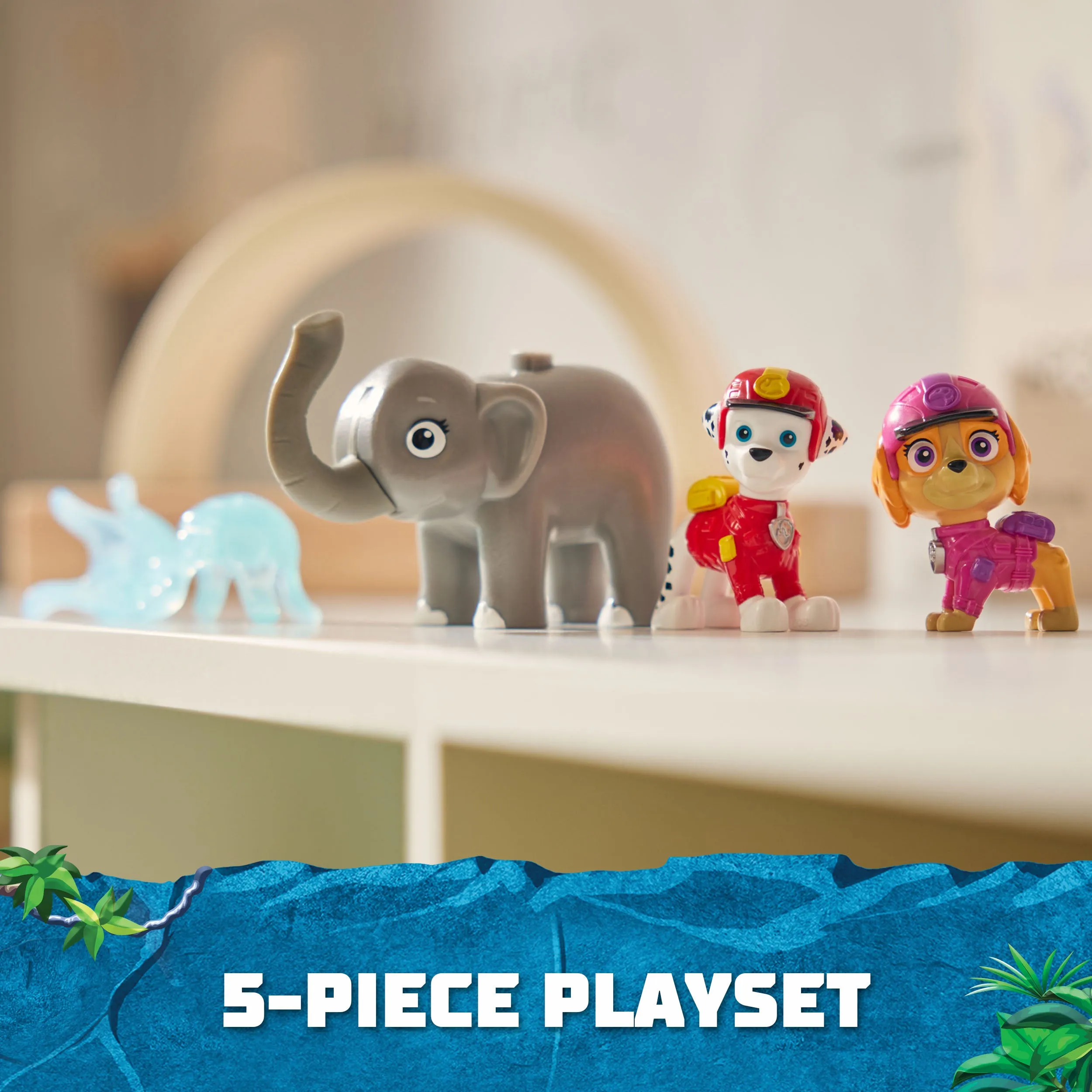 PAW Patrol Jungle Hero Pups Figure Set - Marshall, Skye & Elephant