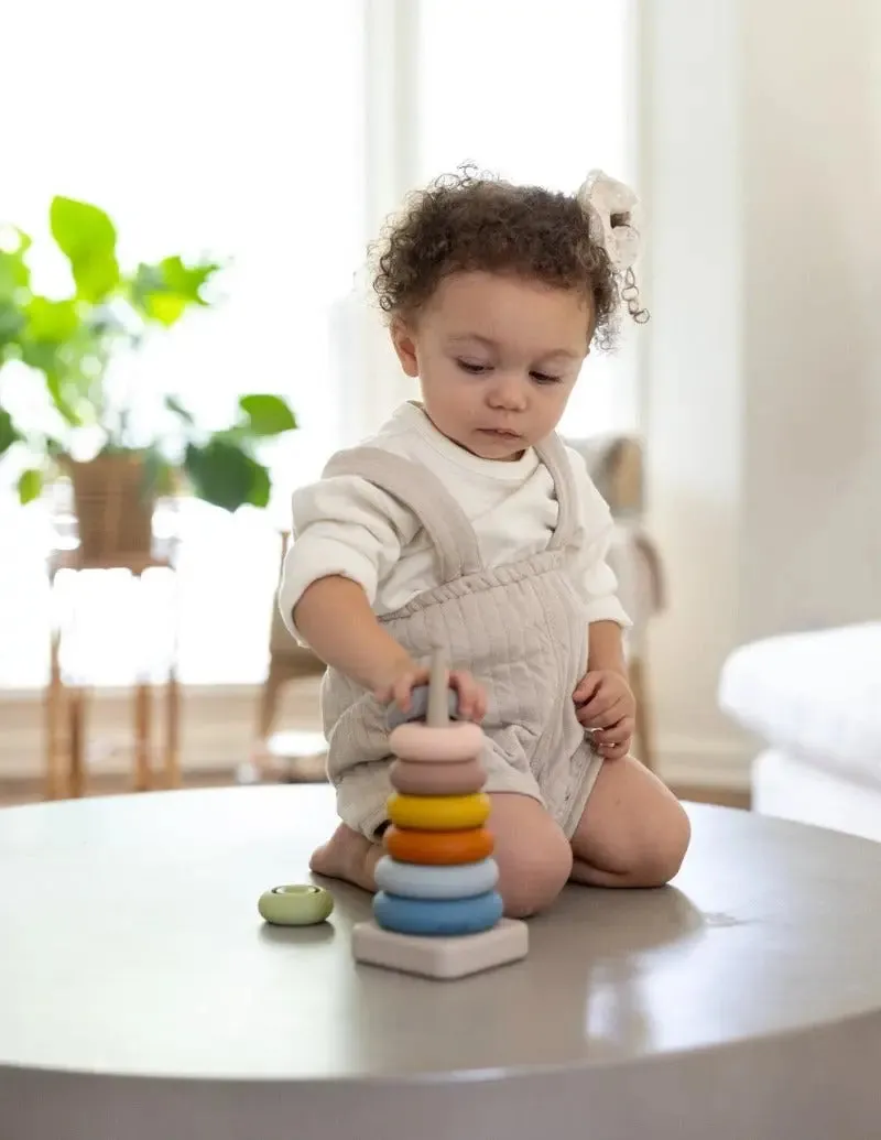 Ring Stacking Toy   Silicone   Sensory Play   Sorting & Montessori