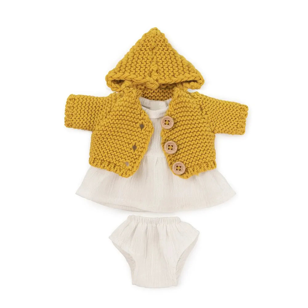 Sea Dress and Jacket Set 21cm - Miniland Doll Clothing