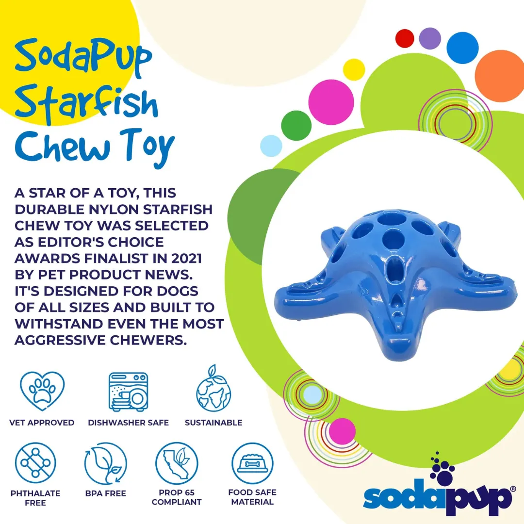 SodaPup Starfish Tough Dog Chew Toy