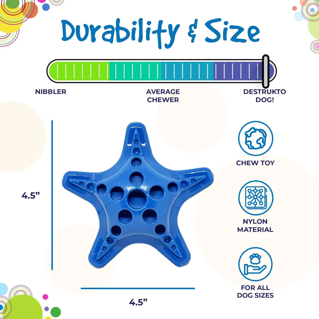 SodaPup Starfish Tough Dog Chew Toy