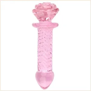 The Flower Twist Glass Dildo