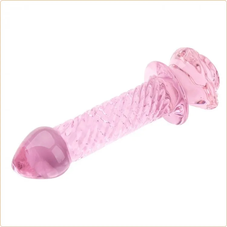 The Flower Twist Glass Dildo