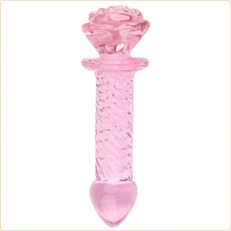 The Flower Twist Glass Dildo