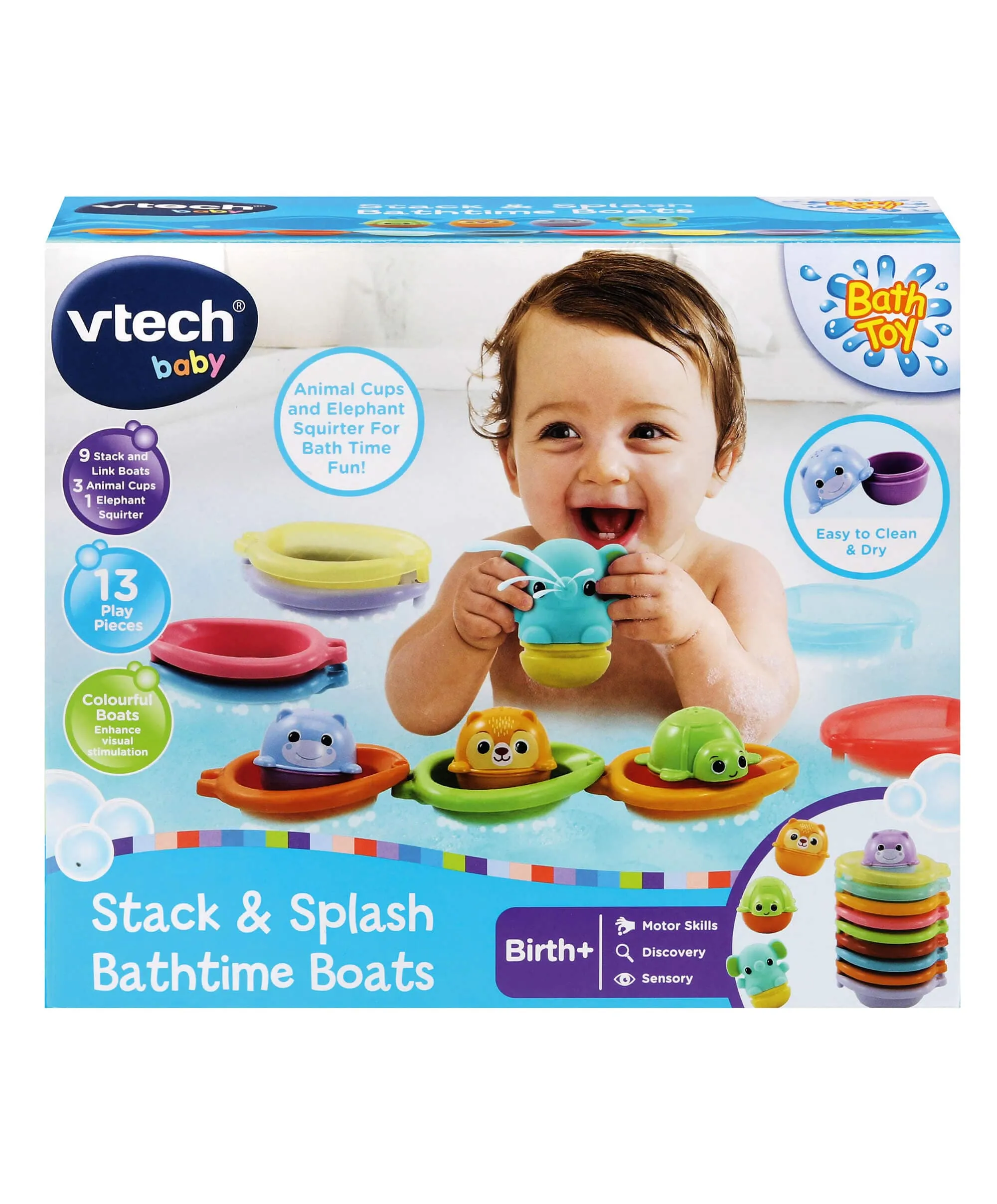 VTech Stack & Splash Bathtime Boats Toys