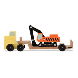 Wooden Trailer & Excavator